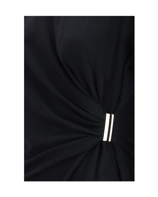 Pinko Black Ruched Detail T-Shirt