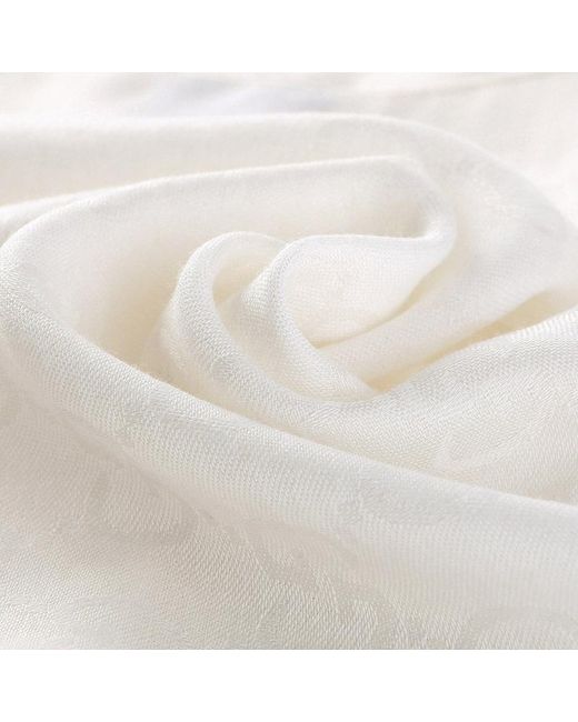 Gucci White Logo Casual Scarf