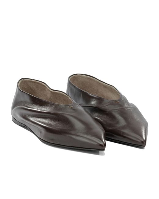Khaite Brown 'Miriam' Classic Ballet Flats