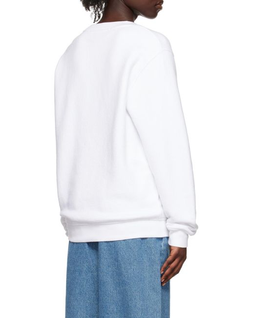 Off-White c/o Virgil Abloh White Logo-Print Cotton Sweatshirt