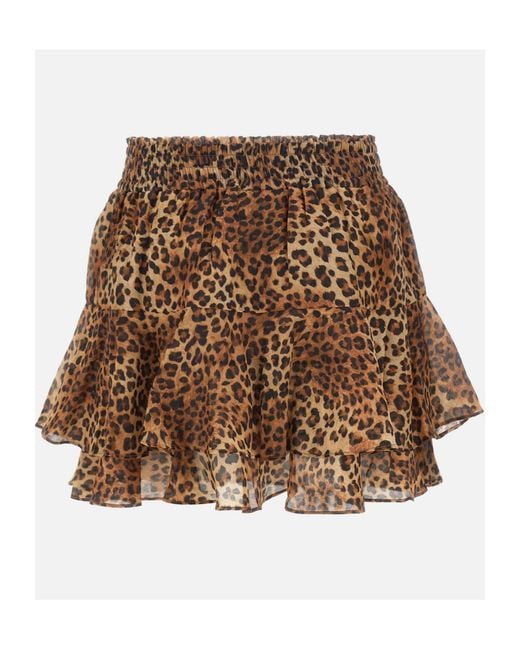 Mc2 Saint Barth Brown "Eivissa" Mini Skirt