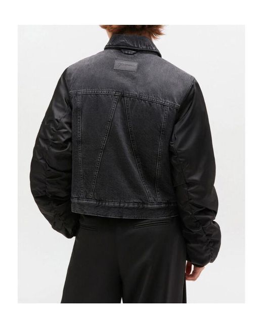 Ganni Black Rigid Denim Jacket