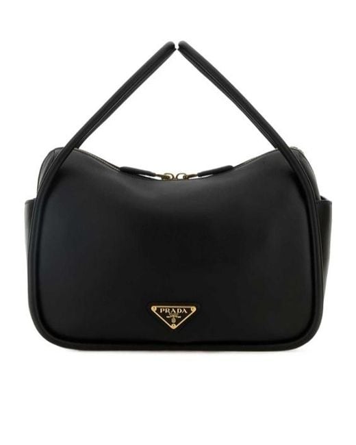 Prada Black Double-Handle Shoulder Bag