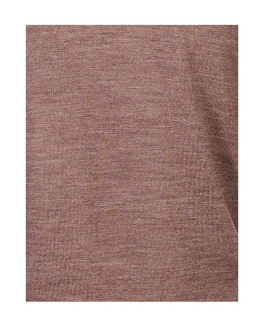 Canali Brown Crew-Neck Sweater for men