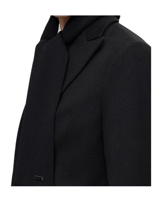 Boss Black Knitted Scarf for men