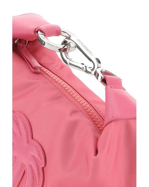 Palm Angels Pink Big Palm Zipped Tote Bag