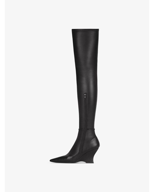 Givenchy Black Raven Over-The-Knee Boots
