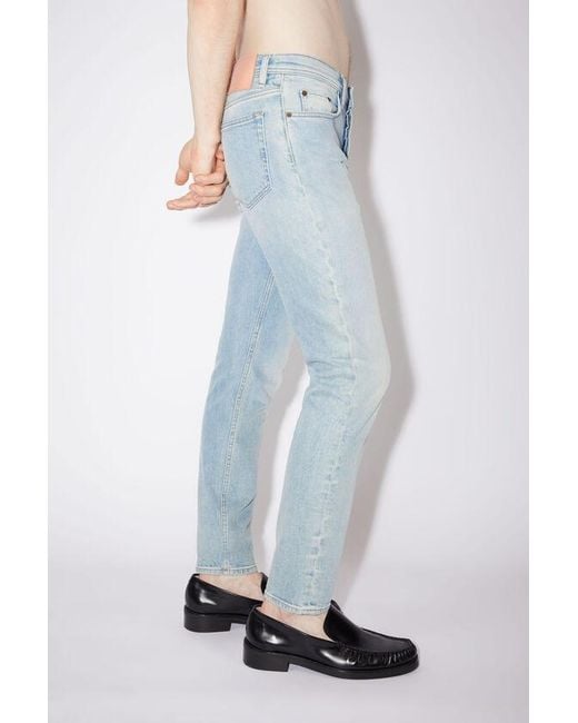 Acne Blue Slim-Fit River Jeans for men