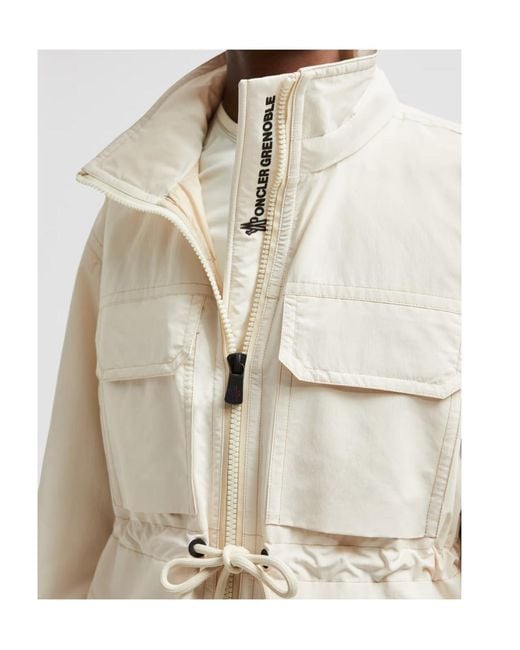 Moncler Natural Nimba Hooded Field Down Jacket