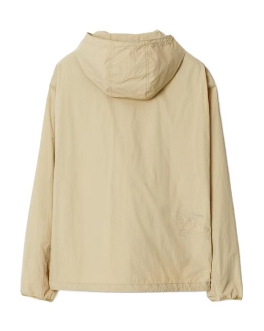 Burberry Natural Logo-Embroidered Hooded Jacket for men