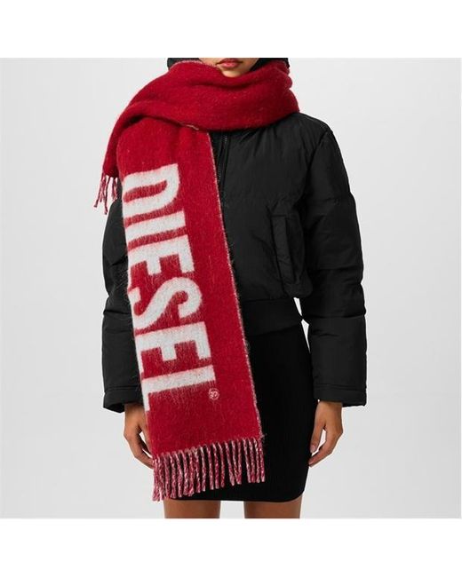 DIESEL Red S-Kott Scarf