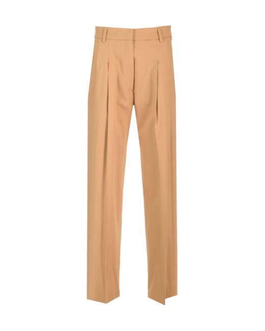 Forte Forte Natural Viscose Wool Twill Trousers