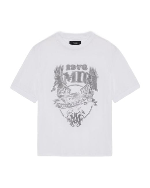Amiri White Eagle T-Shirt for men