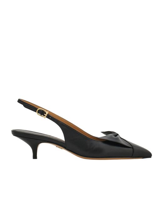 Ferragamo Brown Soft Bow Slingback Pump