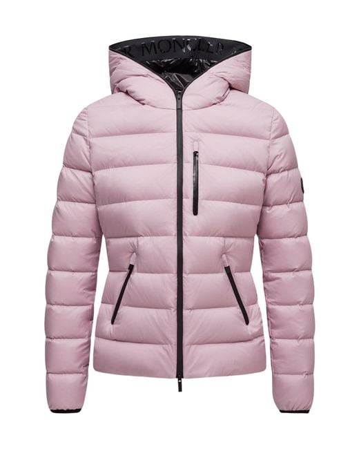 Moncler Pink Herbe Hooded Short Down Jacket