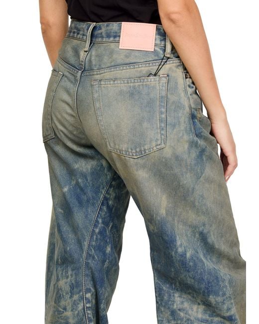 Acne Blue Belt Loop Jeans