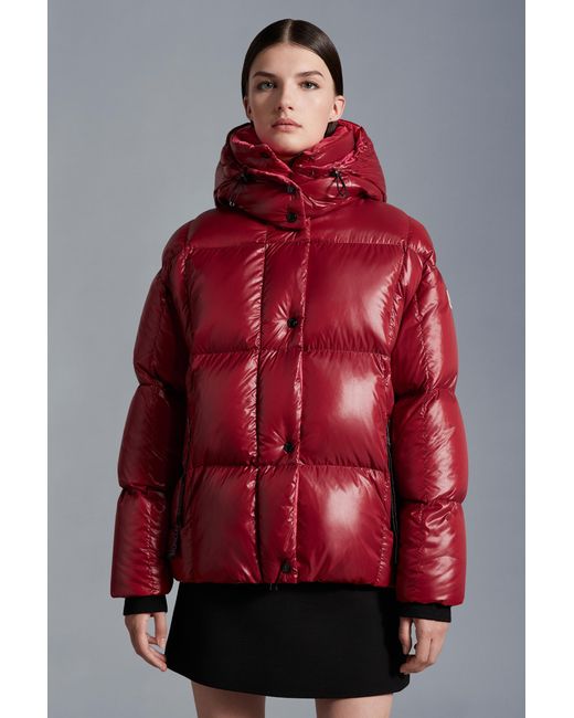 Moncler Red Parana Short Down Jacket