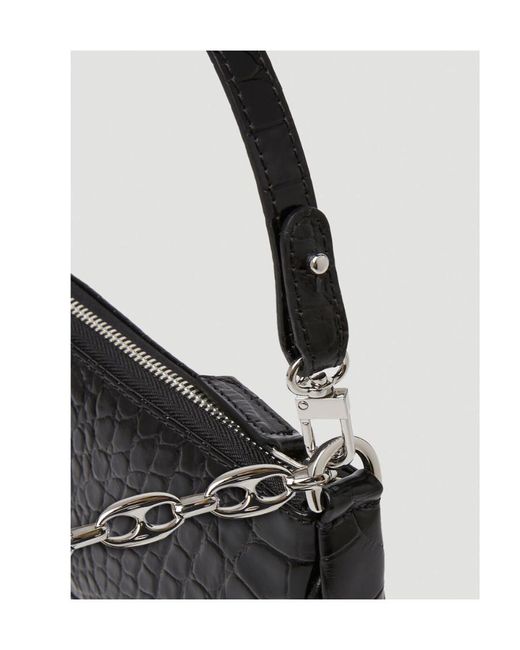 By Far Black Rachel Zipped Mini Shoulder Bag