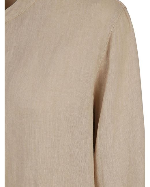 Fay Natural Long-Sleeved Button-Up Shirt