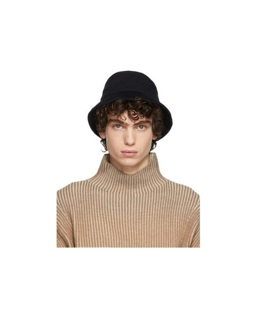 Loro Piana Blue Cityleisure Cashmere Bucket Hat for men