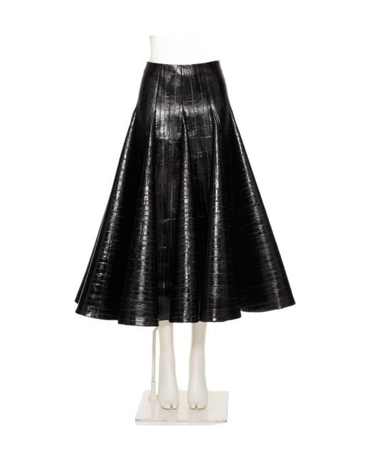Valentino Black A-Line Skirt