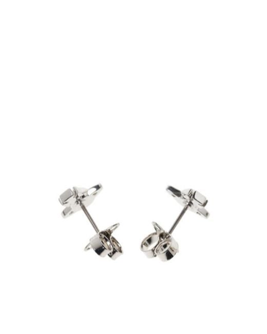 Vivienne Westwood White Balbina Pearl Earrings