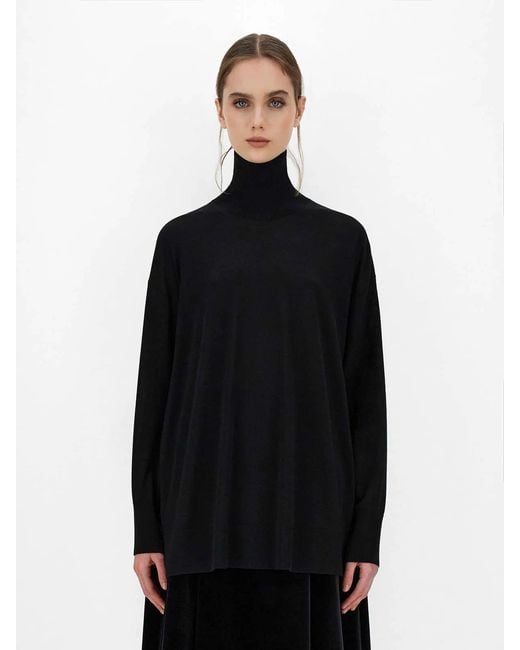 Max Mara Black Libia Long-Sleeved Pullover