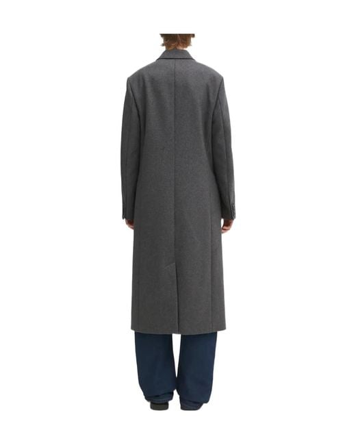 Sporty & Rich Black Button Coat