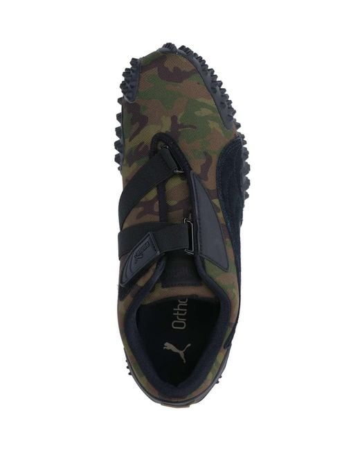 PUMA Black Mostro Camo Slip-On Sneakers for men