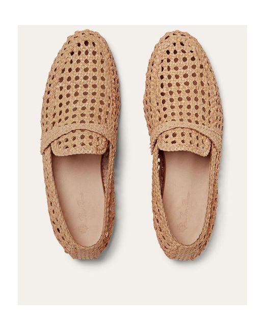Loro Piana Brown Leon Loafers