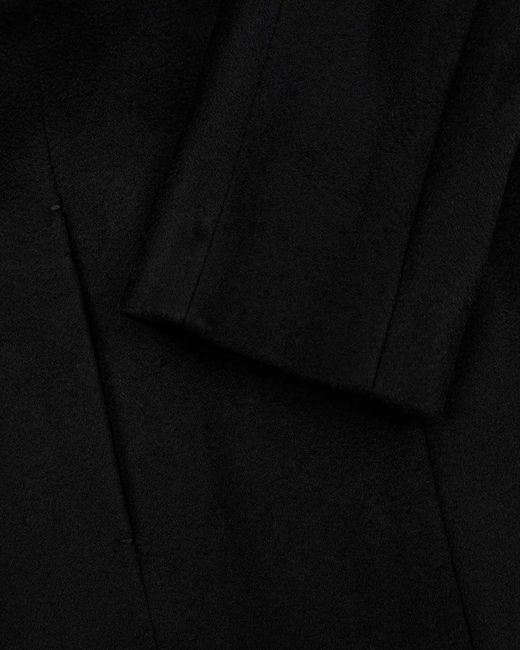 Max Mara Black Stand-Up Collar Coat