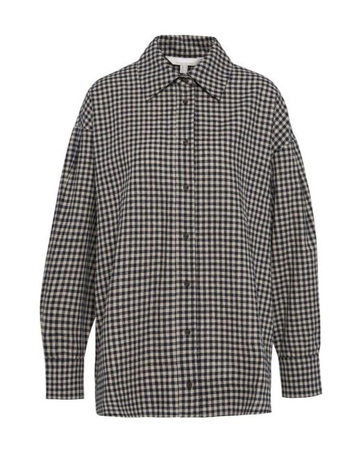 Barbour Gray Adaline Linen Shirt