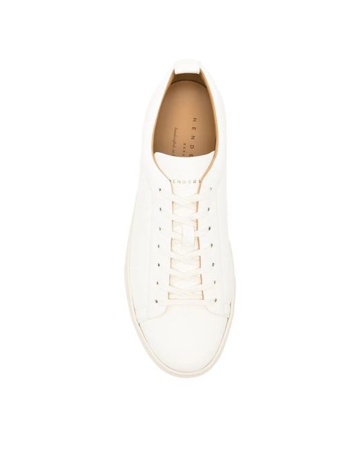 Henderson White Lace-Up Sneakers for men