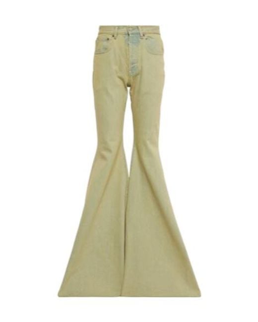 Vetements Green High-Rise Flared Jeans