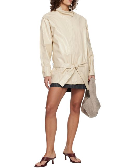Paloma Wool Natural Belted Jacket