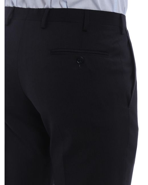 Emporio Armani Blue Logo Details Casual Pants for men