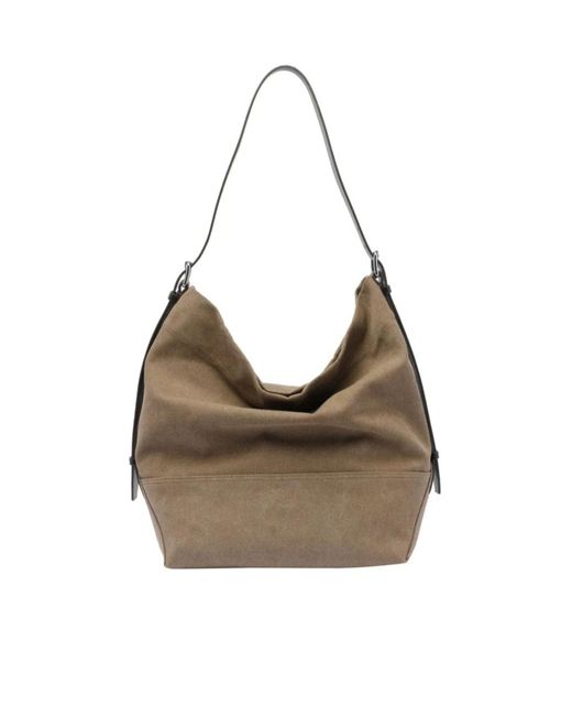 Lemaire Gray Zip-Up Top Handle Bag
