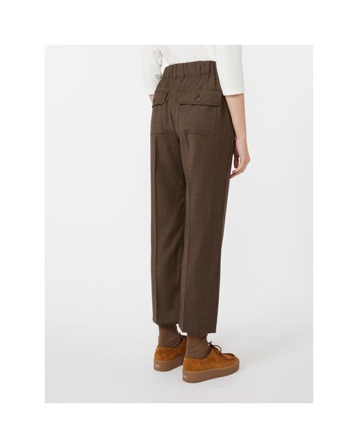 Weekend by Maxmara Brown Elastic Waist Casual Pants