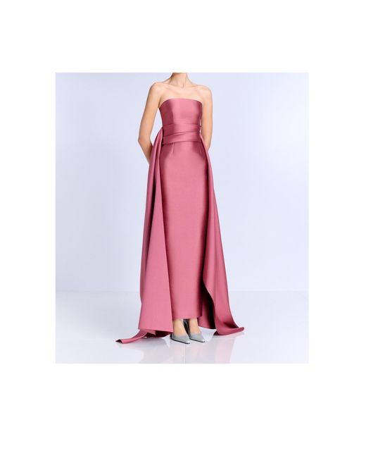 Solace London Pink Strapless Dress