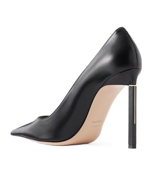 Tom Ford Black Glossy Leather High Heels
