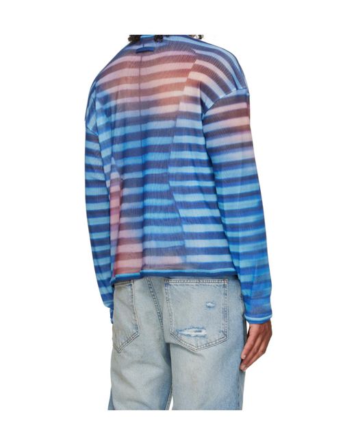 Jean Paul Gaultier Blue The Oversized Air Top for men
