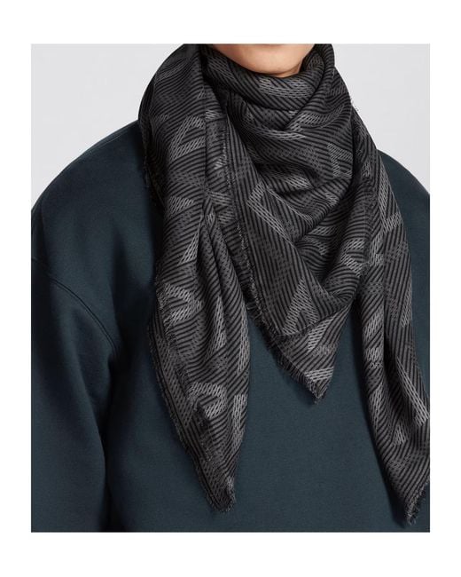 Dior Gray Cd Diamond Stole for men
