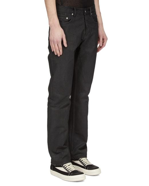 Rick Owens Black Belt-Loop Jeans for men