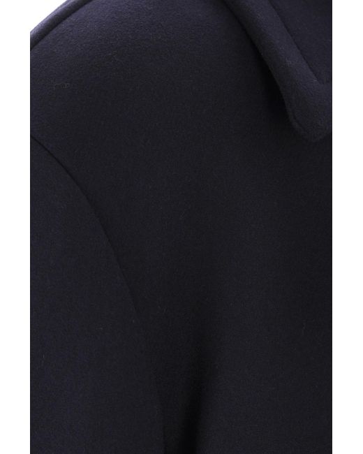 Dries Van Noten Blue Long-Sleeved Coat for men