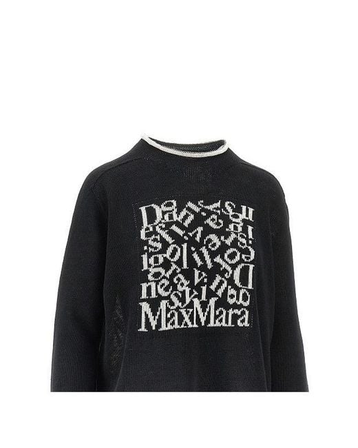 Max Mara Black Attore Crewneck Jumper