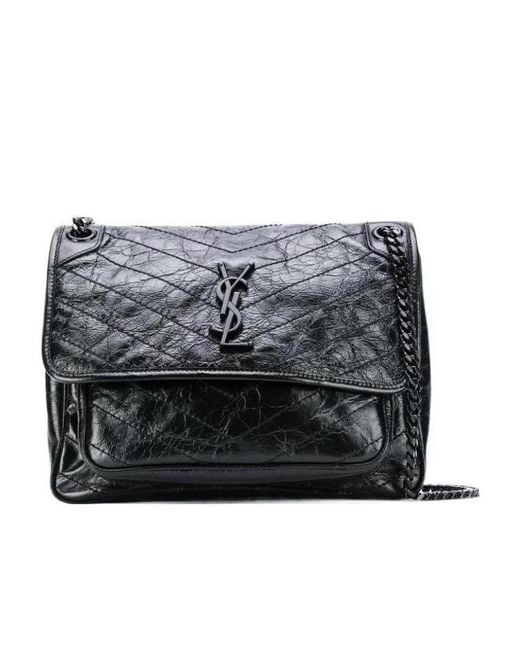 Saint Laurent Gray Niki Medium Chain Bag