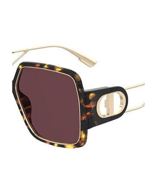 Dior Purple Square-Frame Oversized Sunglasses