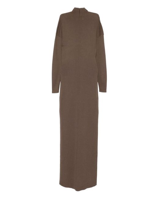 Entire studios Brown V-Neck Rallel Dress