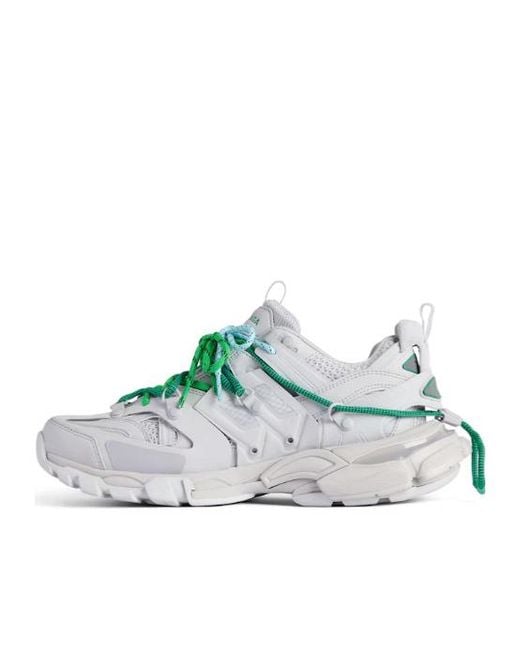 Balenciaga Green Track Trail Laces Sneakers for men