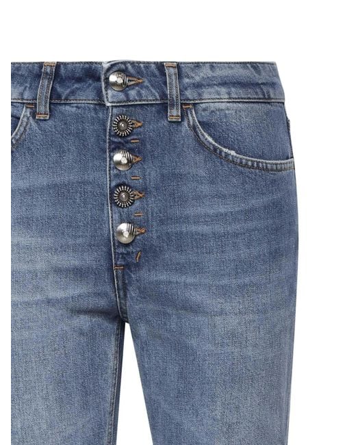 Dondup Blue Koons Straight-Leg Jeans